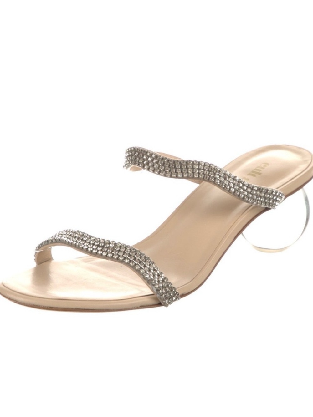 Cult Gaia Aubrey Embellished Sandals Heels Clear Women